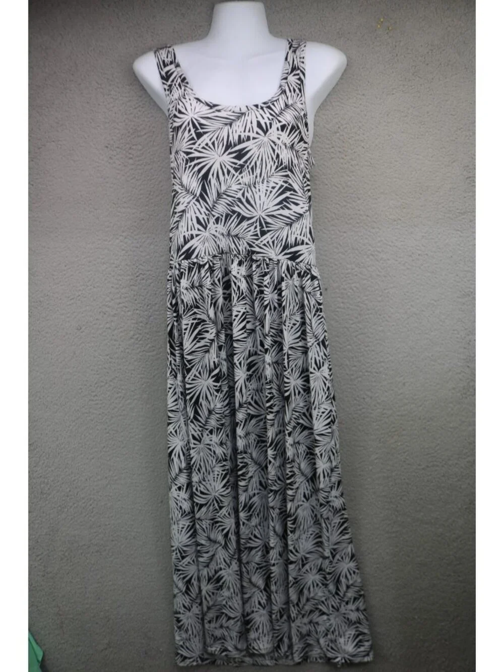 Michael Kors Twisted Back Straps Silky Maxi Dress-Medium-Beachy-Resort
